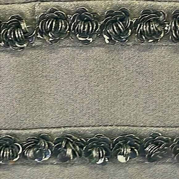 Liz Claiborne Night Classic Romantic Low Back MIDI High Waist Black Dress 10 - Picture 12 of 16